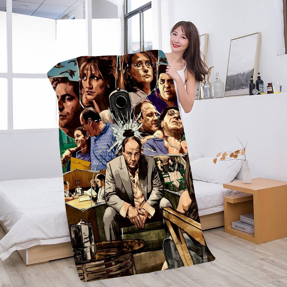 The Sopranos Family Movie Microfiber Blanket Quick Drying Beach Towels Oversized Printing Super Absorbent Pool Towel Blanket