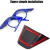 XITER 3PCS ABS Sport Style Blue Steering Wheel Cover Molding Cover Trims Interior Decaration Sticker Accessories for Toyota Camry 2018 2019 2020 2021