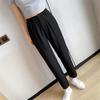 Spring Autumn High Waist Korean Style Elegant Soft Popular Fashion Comfortable Lady PantsWomen Solid Baggy Simple Haren pants