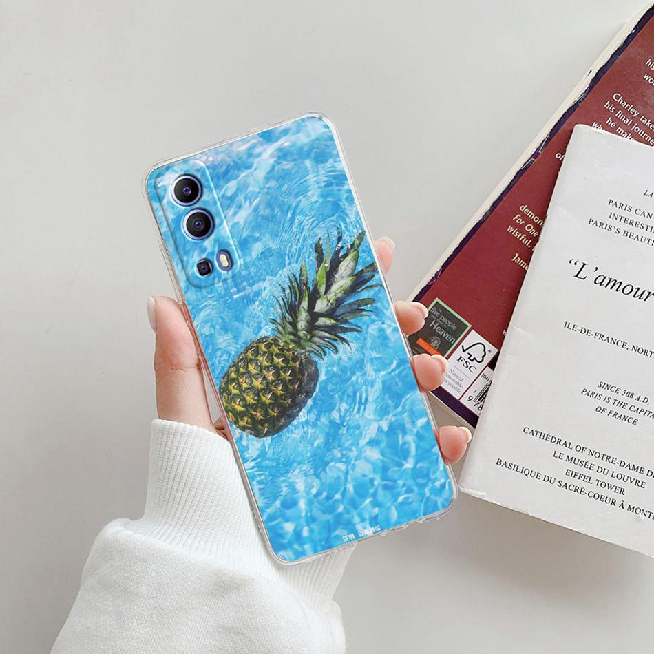 For Vivo Y72 5G Case V2041 Silicone Soft Transparent TPU Phone Cover For Vivo Y52 vivoY72 Y 72 52 5G Case Funda Protective Coque