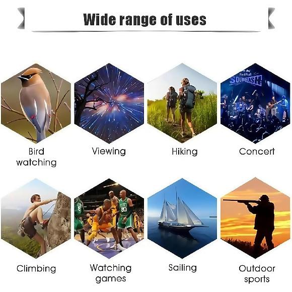 30x60 Compact Binoculars for Adults and Kids - Small Travel Mini Pocket Binoculars for Concert, Opera, Sports, Outdoors, Hiking