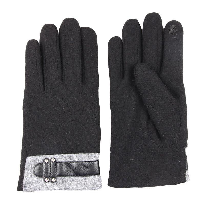 

Hengyuanxiang Men s Winter Wool Touchscreen Gloves One Size