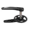 Bike Crankset Black Hollow Integrated Positive Negative Gear 36T Chainring with Crank Bottom Bracket