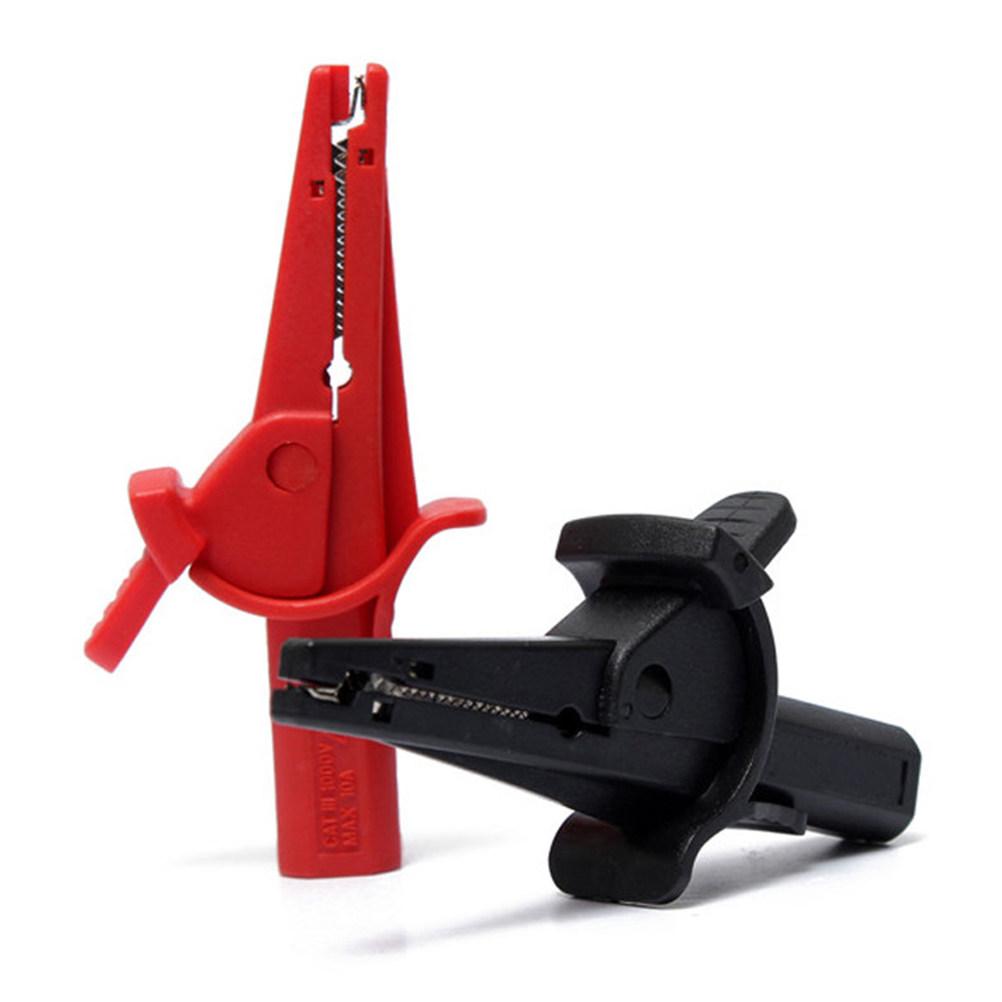 Battery Test Clip Alligator Clip Insulated 4Mm Banana Plug Clamp Multimeter Probe for Electrical Testing Solar Panel Car Battery