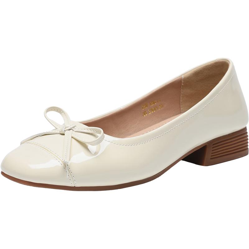 ZHR AH610 Women s Bow-Accent Low-Cut Flats 36