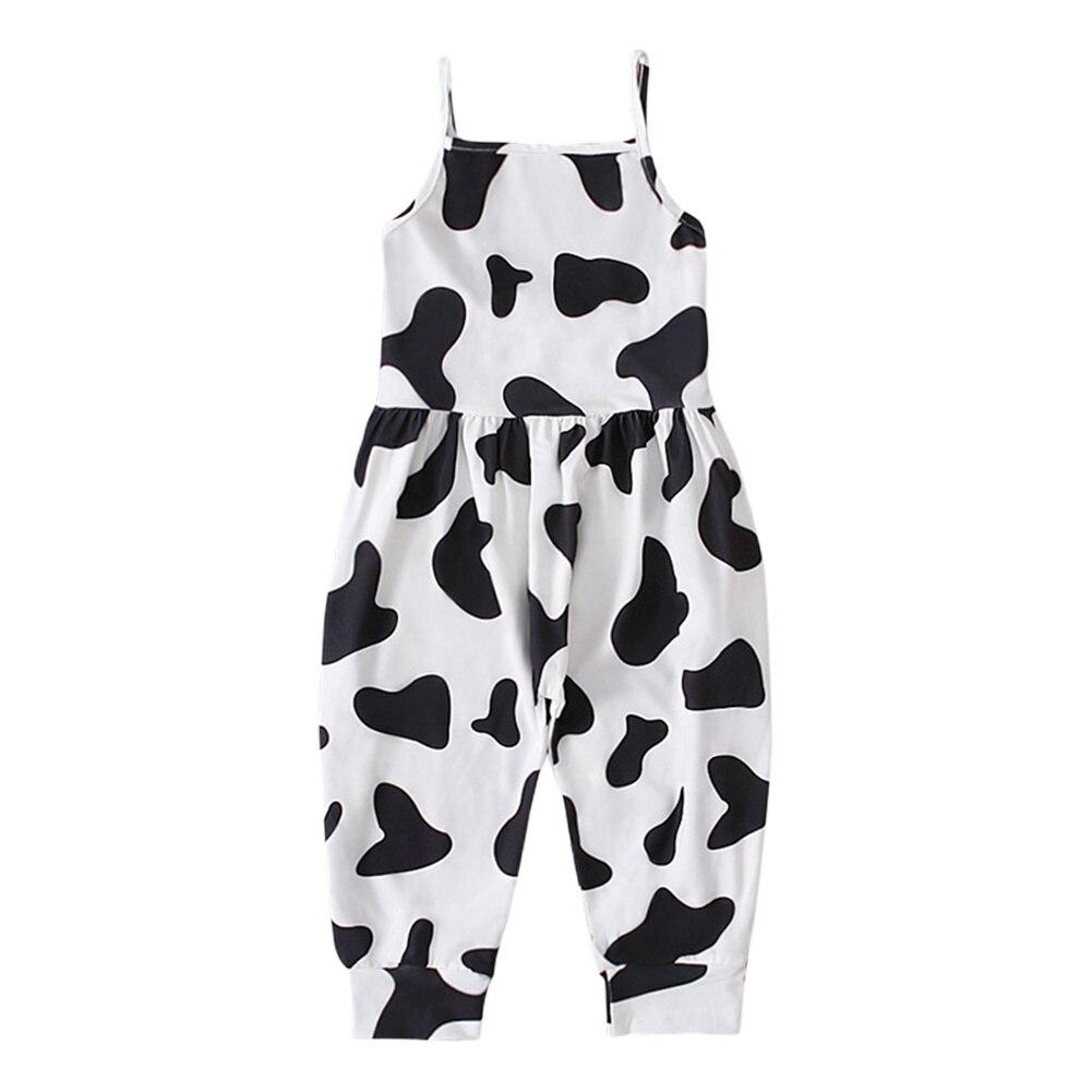 Toddler Jumpsuit Sleeveless Open Back Girls One Piece Strap Romper with Pockets