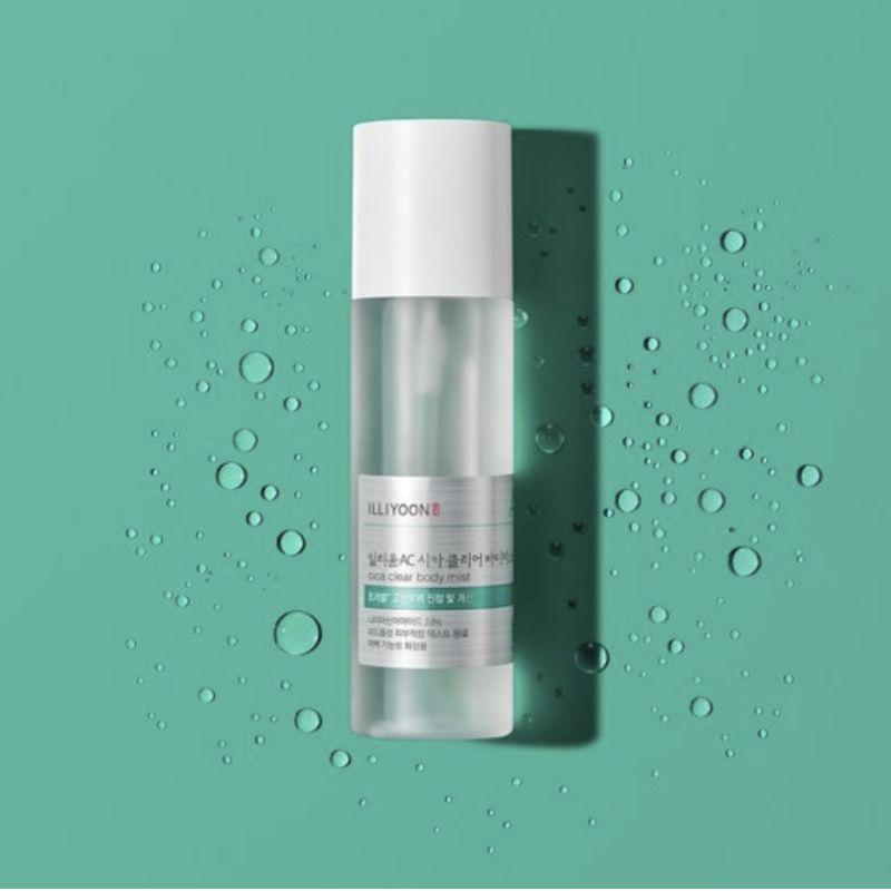 ILLIYOON AC Cica Clear Body Mist Green Peppermint Scent 200ml | Soothing Body Acne Care Mist