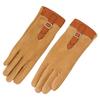 Women's Plush Suede Gloves: Warm, Touchscreen-Compatible for Winter Cycling, Driving & Skiing