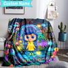 Custom Name Blanket Nighttime Adventure Doll Blanket Bedding Blanket for Travel, Camping, Living Rooms, Offices, Sofas, Fan Christmas Gift
