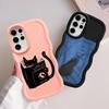 Think Cat Soft Phone Cover Case for Samsung Galaxy A26 S20 FE A25 S23 Plus S25 S21 S22 Ultra S24 A35 A36 A54 A55 A24 A34