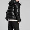 Puma Goose Down Style Jacket With Logo Print Shiny Hooded Down Jacket Women Jacket Black 846360-01