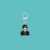 7pcs-BTS Cool Suit Cartoon Keychain, Businessman style Keyring, Aesthetic K-pop/Anime Style Bag Charm for ARMY Fans (7 Styles Available)