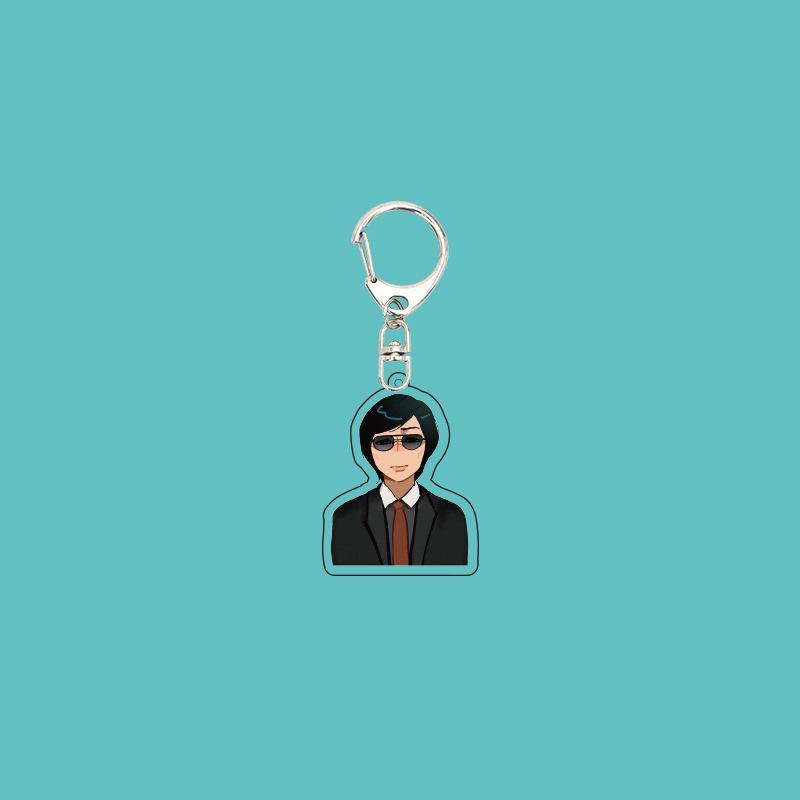 7pcs-BTS Cool Suit Cartoon Keychain, Businessman style Keyring, Aesthetic K-pop/Anime Style Bag Charm for ARMY Fans (7 Styles Available)