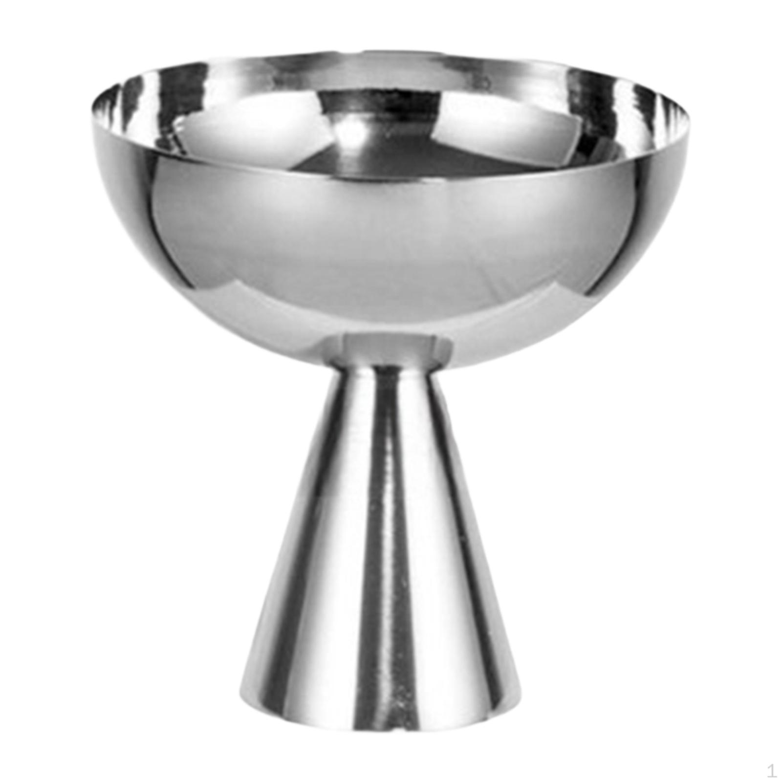 

Чаша для десерта с ножкой, круглая, из нержавеющей стали, для мороженого, сервировка Height 10.2cm