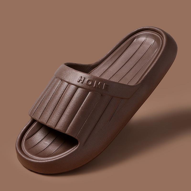 Summer Lovely Solid Color Home Slippers For Women Men Non-Slip Eva Bathroom Slides Females Concise Light Sandals Couples Shoes