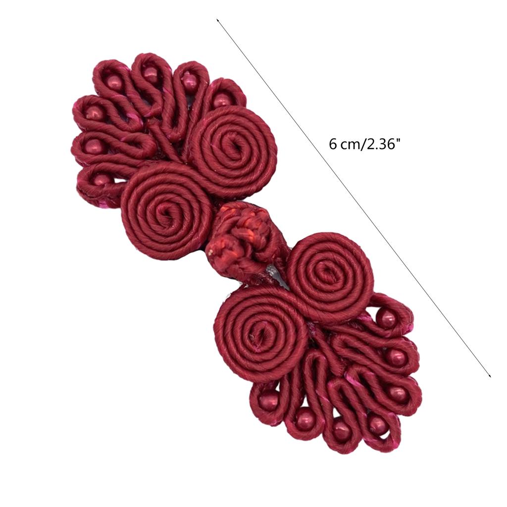Chinese Cheongsam Buckle Traditional Knot Fastener Seven Beads Knot Buttons DIY Handcraft Clothing Decorative Accessory