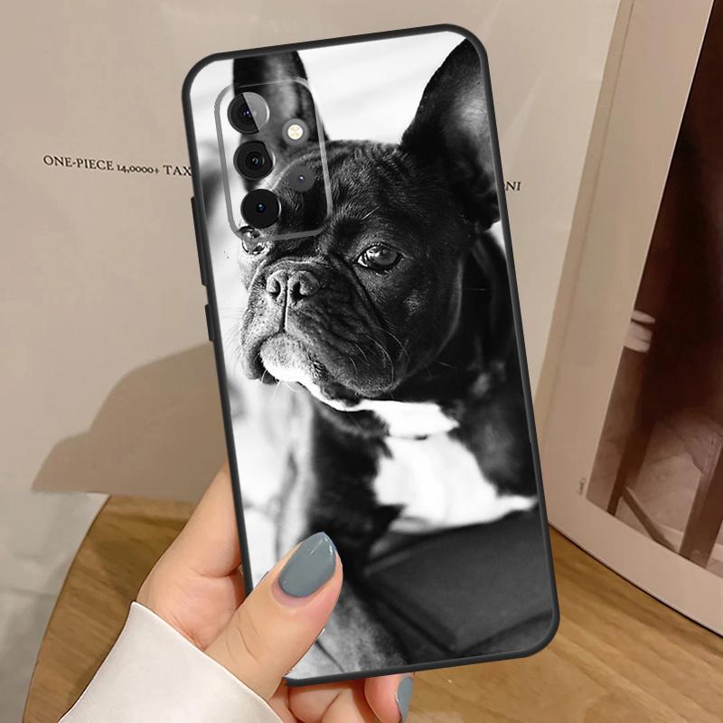 French Bulldog Case For Samsung Galaxy A34 A54 A14 A15 A35 A55 A52 A32 A12 A51 A71 A13 A23 A33 A53 Cover