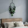 Handgewebter leuchtender Perlen-Traumfänger Buntes Feder-Wandbehang Feder-Windspiel Geschenk