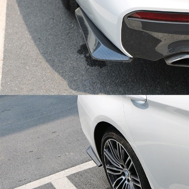 1 Pair Car Rear Bumper Lip Spoiler Diffuser Splitter Scratch Protector Winglets Side Skirt Extension Side  Skirt
