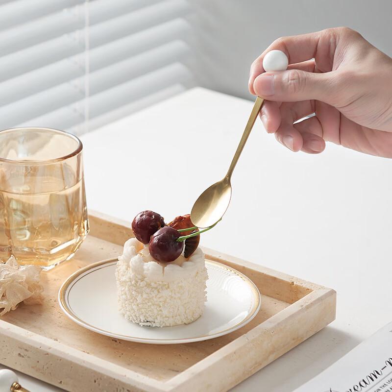 Zhi Shi Macaron Ceramic Handle Fruit Forks
