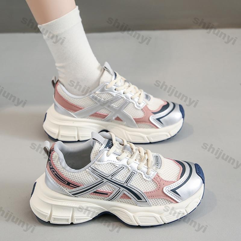 Women Casual Sneakers Platform Flat Shoes Trainers Female Thick Soled Running Shoes Fashion Breathable Tennis Vulcanized Shoes