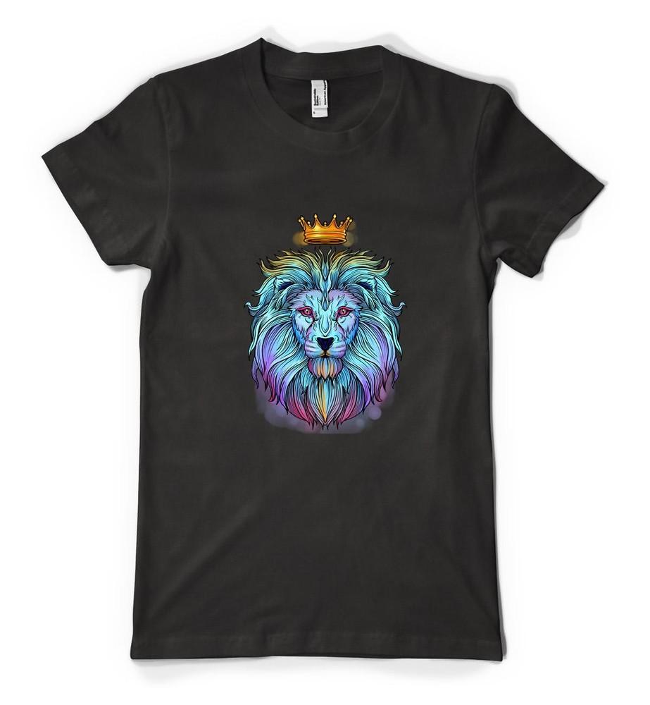 

Bright Colourful Metallic King Of The Jungle Personalised Unisex Kids T Shirt S