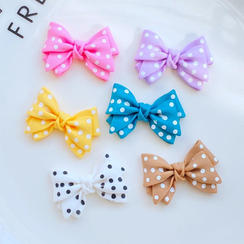 

12Pcs/Lot New Mini Cute Mixed Cartoon Bow Flatback Resin Kawaii Scrapbooking Embellishments Diy Accessories