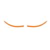 Orange Front Bumper Lip Cover Trim Bezel Sticker For Dodge Challenger 2015-