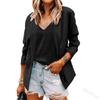 Women's Casual Open Front Cardigan Long Sleeve Button Work  Jacket Coat