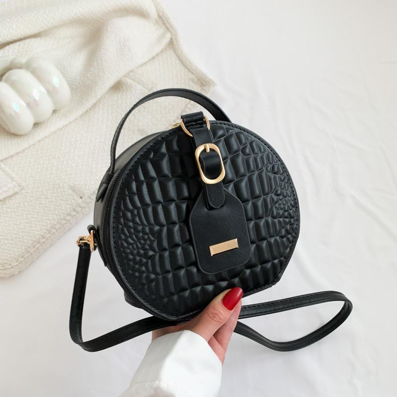 Summer 2023 New Arrival Women's Round Bags Multiple Colors With Inner Pocket