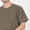 T-Shirt.ST Men's 10.2oz Khaki T-Shirt, Short Sleeve, Solid Color, Super Heavyweight Cotton with Pocket, Size XL