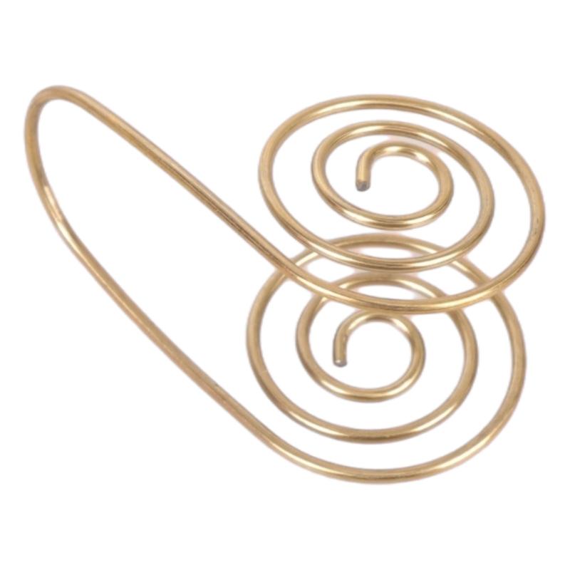 

Handcrafted Helical Copper Hand Ring Natural Oxidation Finish Meditation Rings Open Helical Design Suitable for Energy