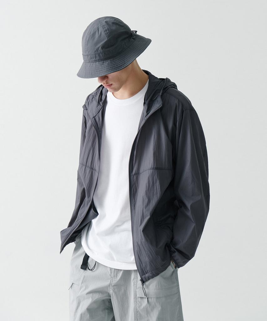 Musinsa Standard [City Leisure] Lightweight Packable Windbreaker Jacket [Grey]
