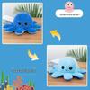 Reversible Octopus Plush Toy – Double-Sided Doll Gift for Girls & Kids, Handmade Bestseller