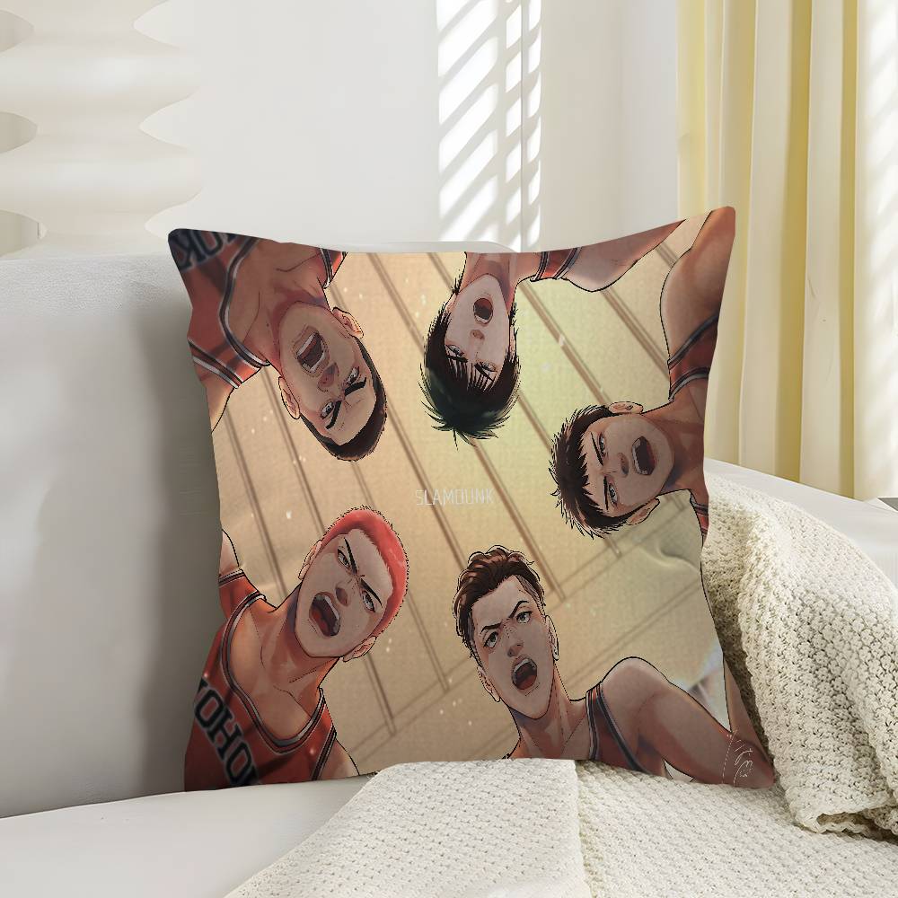 Anime Slam Dunk Pillow Cushion Cover Pillowcase Living Room Sofa Home Decor