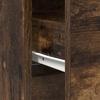 Sideboard with Drawer Smoked Oak Finish 80 x 34 x 76 cm Engineered Wood