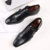 Men's Business Shoes Stylish Square Toe Leather Casual Shoes High Quality Men's Party Shoes 2025 British Style Formal Work Shoe