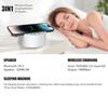 Smart Hypnosis Bluetooth Speaker with Wireless Charging and White Noise Sleep Aid