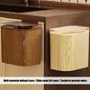 Wall Door Mounted Press Lid Trash Can for Homes Kitchen Bathroom and Living Room Space Saving Design Sealed Odor Proof