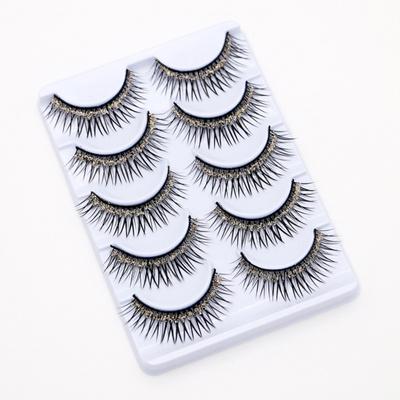 5/7/8/10/20 Paare Glänzende 3D Bunte Lange Dicke Glitzer Künstliche Wimpern