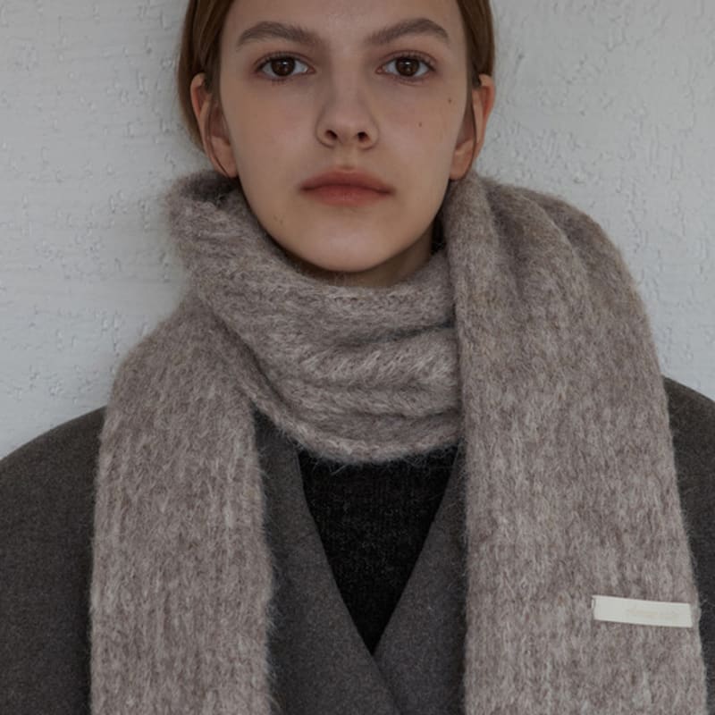 Amour Moier Hairy Wool Muffler 2 Colors amr1728