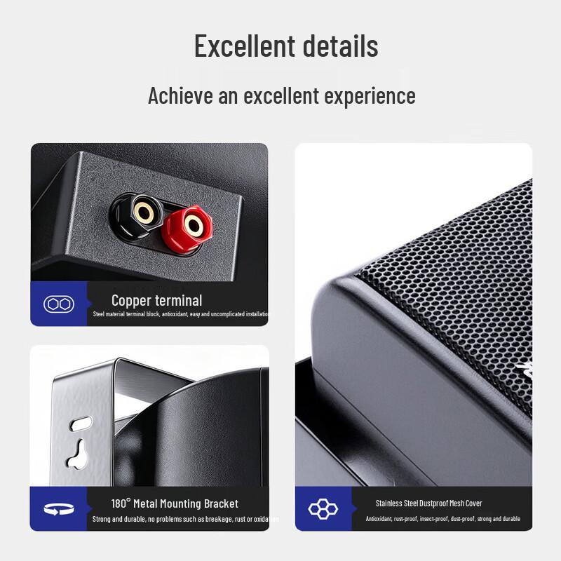 SAST P40 Wall-Mounted Bluetooth Amplifier & Speaker Set (CN Version)