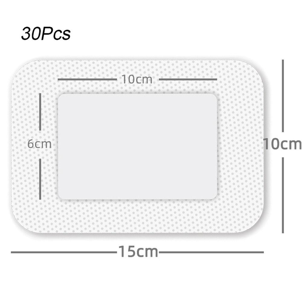 30Pcs 10x10cm/15cm/20cm/25cm Medical Sterile Wound Dressing Breathable Adhesive Large Size Band Aids Bandage Wound Care Sticker