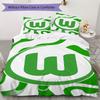 VfL Wolfsburg Pattern Bedding Uilt Set Uilt Cover Pillowcase Home Decoration Birthday Gift (1 * Duvet Cover + 2 * Pillowcase  Without Core)100