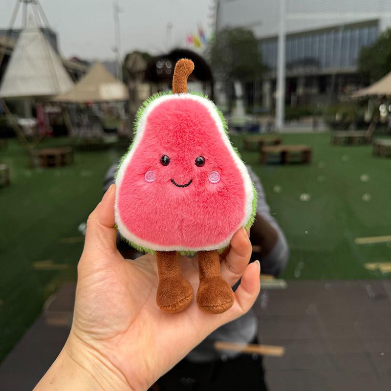 Creative Fun Fruit Plush Doll Home Bedroom Companion Ornaments Cute Doll Pendant Keychain Backpack Decoration Birthday Gift