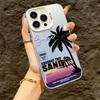 Island Coconut Tree Tough Phone Cases For 16 15 14 Plus 13 12 11 Pro Max for iPhone 16E Covers Coque