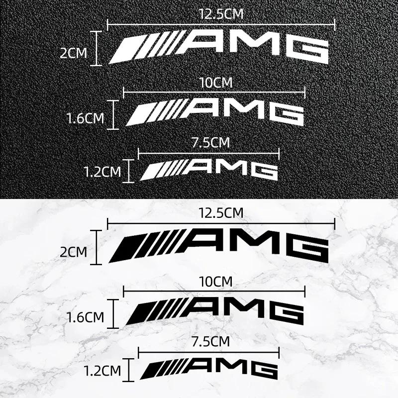 Nálepka na auto 6ks Štýlovanie auta Nálepky na brzdový strmeň auta Pre AMG Mercedes Benz W204 W124 W201 W202 W212 W220 W205 GLA CLA Automot