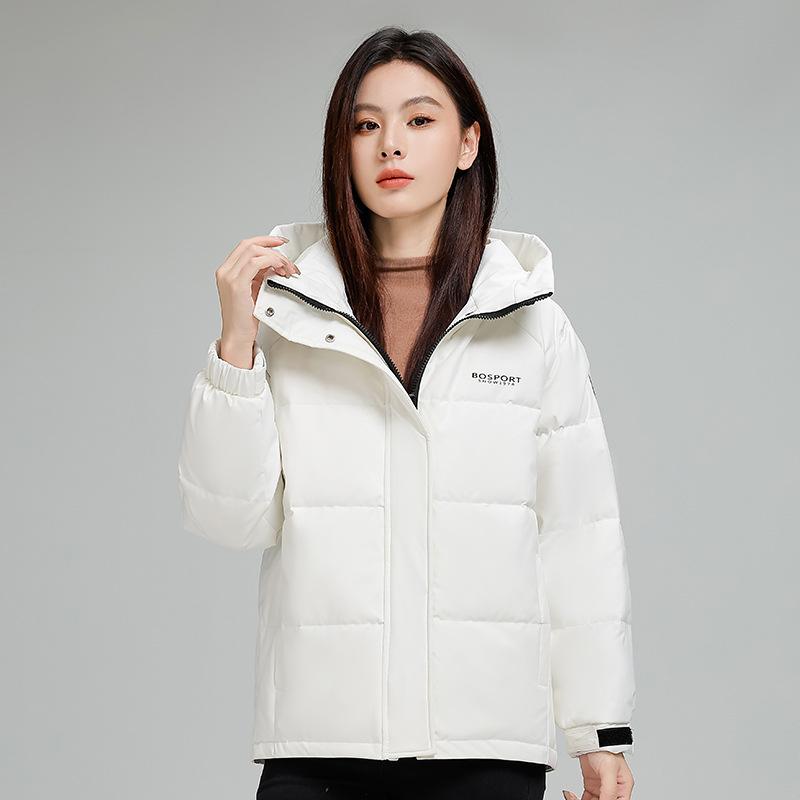 Down jacket women's autumn and winter high-end short thickened small versatile loose warm duck down jacket