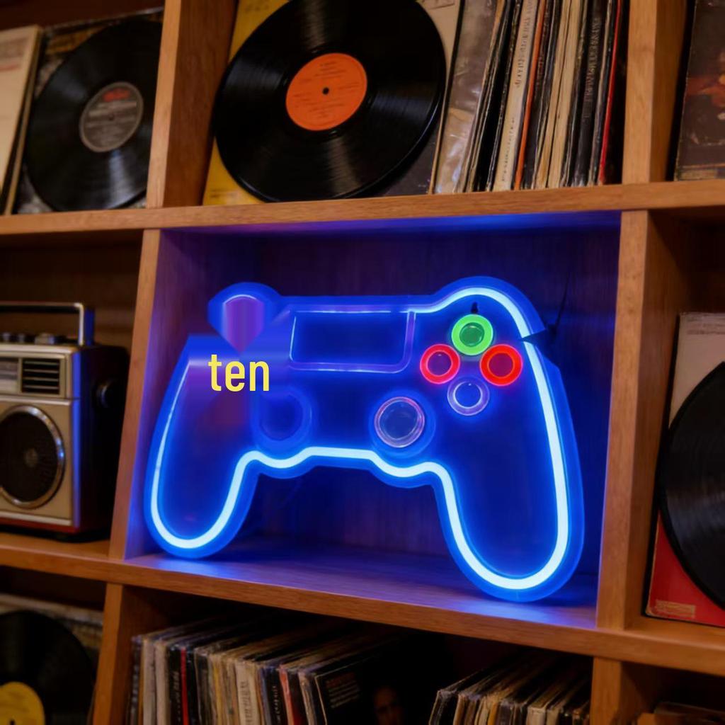 Cross Handle LED Neon Atmosphere Light for E-sports Rooms and Gaming Halls