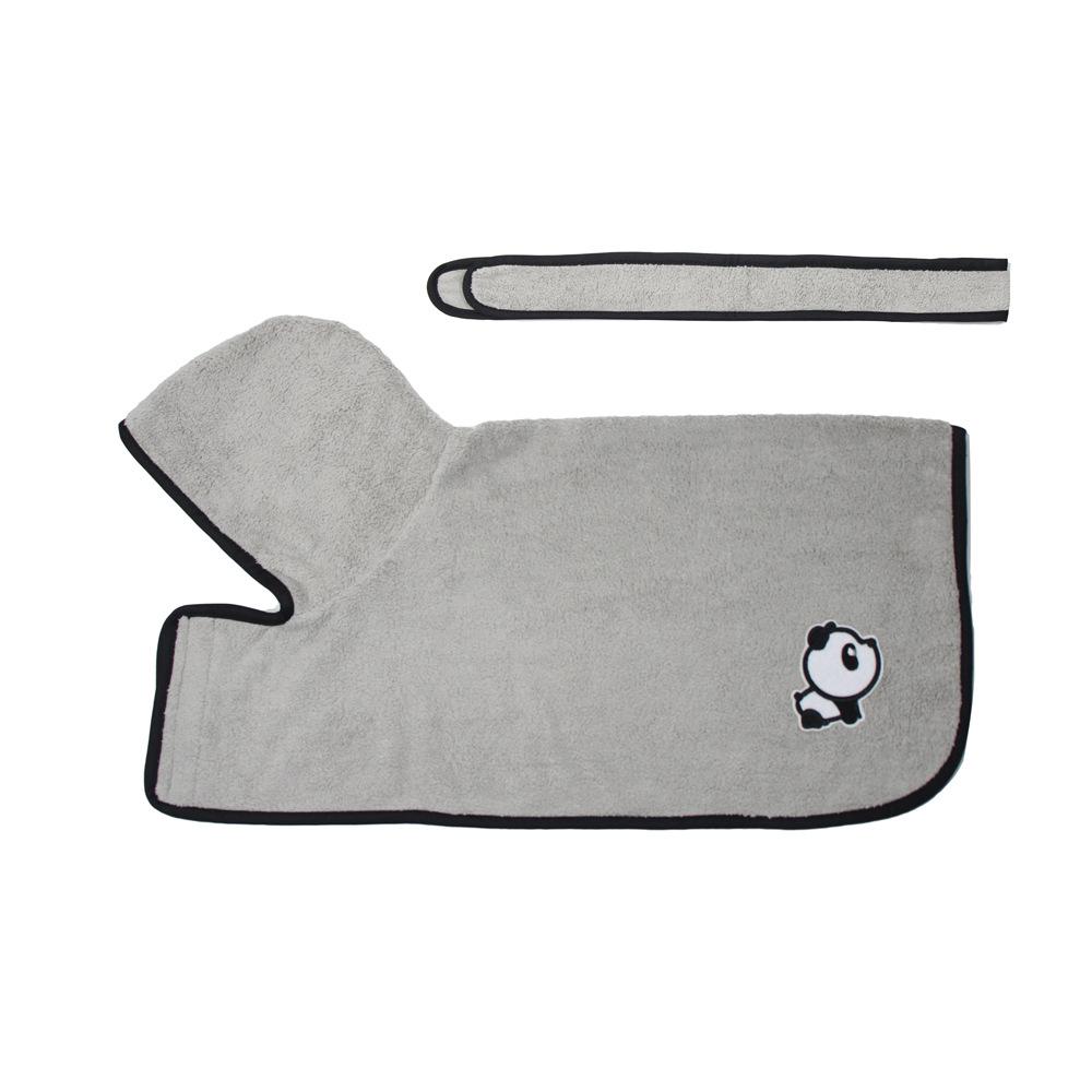 

Коралловый флис кошачий плащ домашнее тепло одежда для лысых кошек микрофибра впитывающий халат для питомца серый XS серый